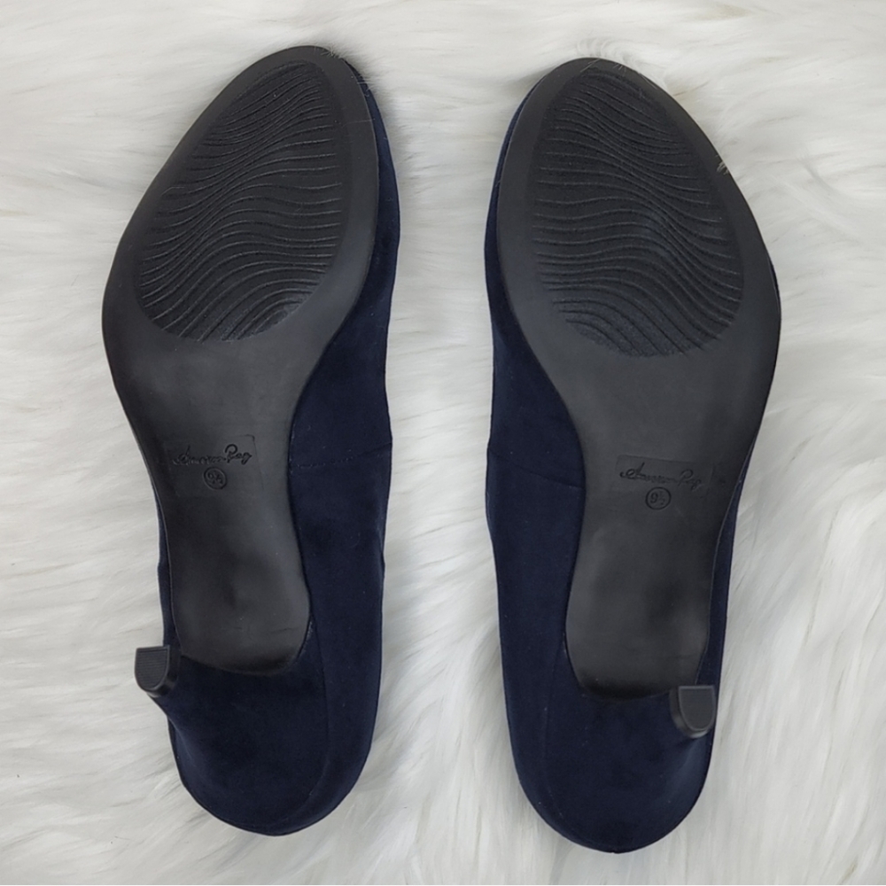American Rag Felix Closed Toe Classic Pump Heels Navy Blue - Picture 16 of 16
